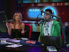 Watch the hot golden-haired host of the play playboy radio program 'Morning Show' discussing about some important facts of appearance and looks those you'll need to keep u fit and sexy! And to show the practical result this babe takes off her tops to show u how beautiful her body is by obeying those rules herself!